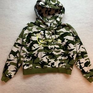 Karl Kani Hoodie size XS green camouflage